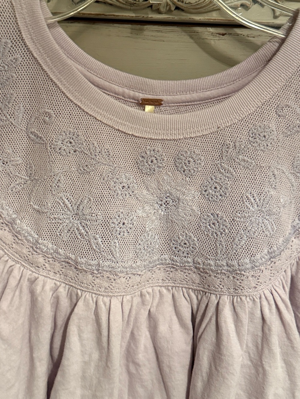 Free People Rose Ruffle Party Tee S NWT - Picture 11 of 13